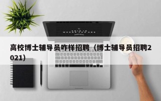高校博士辅导员咋样招聘（博士辅导员招聘2021）