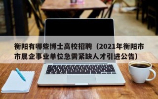 衡阳有哪些博士高校招聘（2021年衡阳市市属企事业单位急需紧缺人才引进公告）