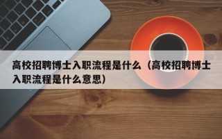 高校招聘博士入职流程是什么（高校招聘博士入职流程是什么意思）