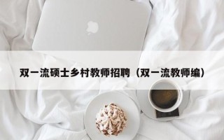 双一流硕士乡村教师招聘（双一流教师编）
