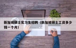 新加坡硕士实习生招聘（新加坡硕士工资多少钱一个月）
