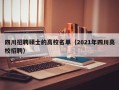 四川招聘硕士的高校名单（2021年四川高校招聘）