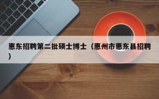 惠东招聘第二批硕士博士（惠州市惠东县招聘）