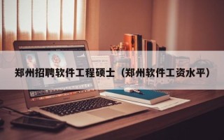 郑州招聘软件工程硕士（郑州软件工资水平）