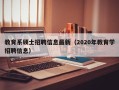 教育系硕士招聘信息最新（2020年教育学招聘信息）