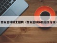 西安篮球硕士招聘（西安篮球体校招生标准）